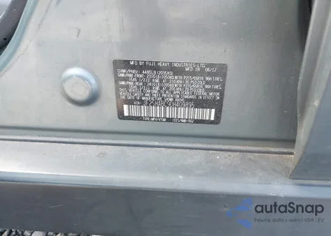 2013 Subaru Forester 2.5X from USA, damaged, VIN JF2SHABC9DH409895